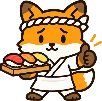 寿司ゲタを持つ大将そんちょ